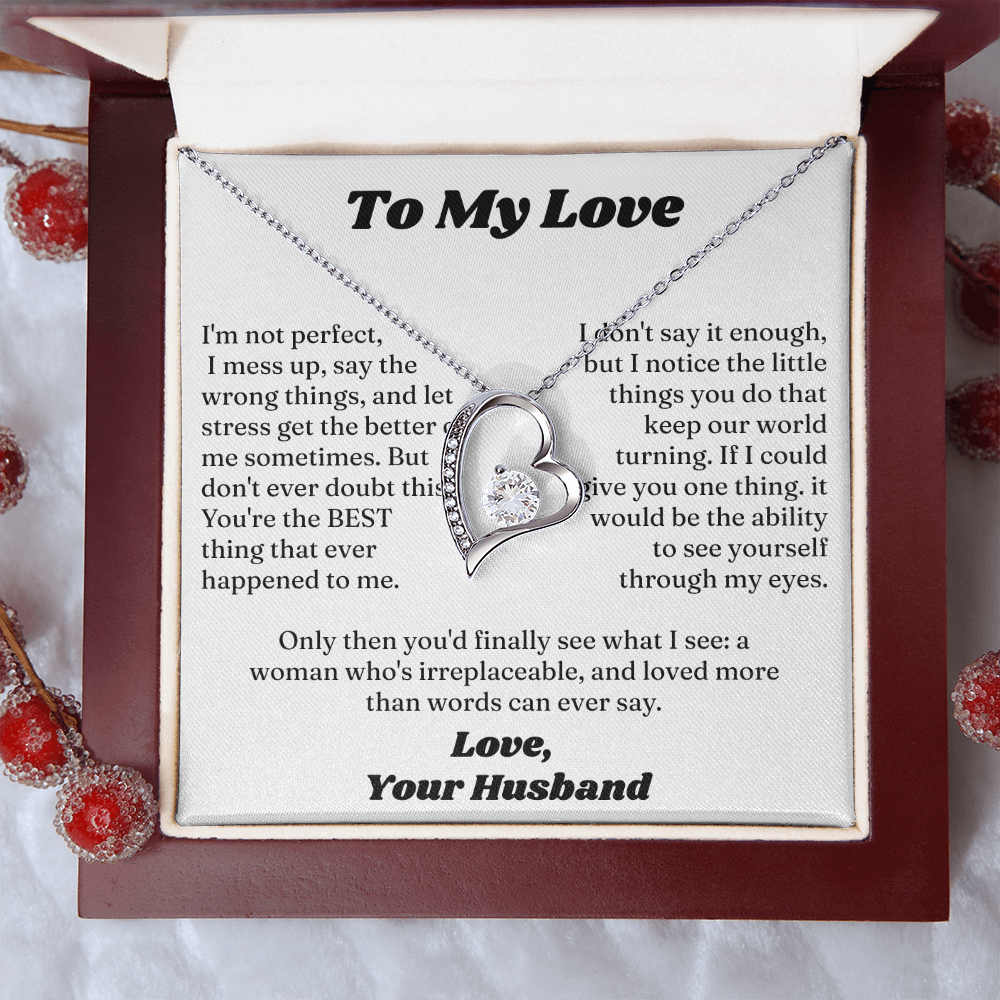 Forever Love Necklace Form Lover Husband for My Sweet Heart