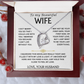 To My Wife Necklace From Husband With Heartfelt Message