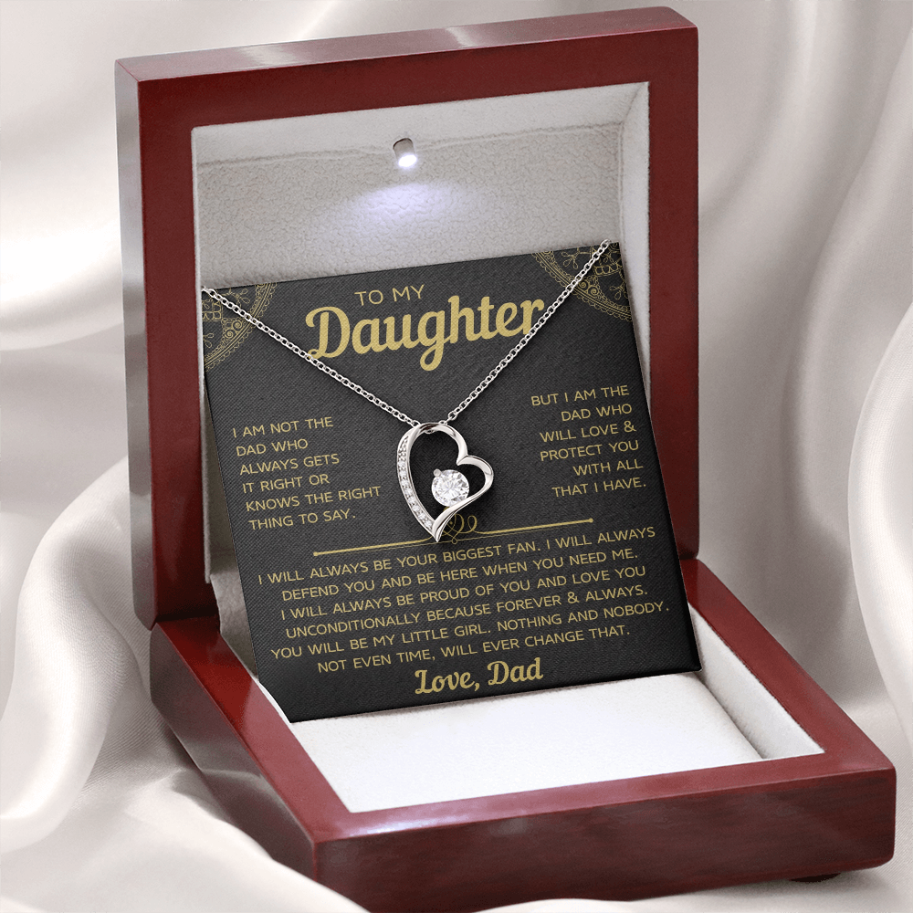 To My Daughter – Forever Love Necklace, A Timeless Gift from Dad