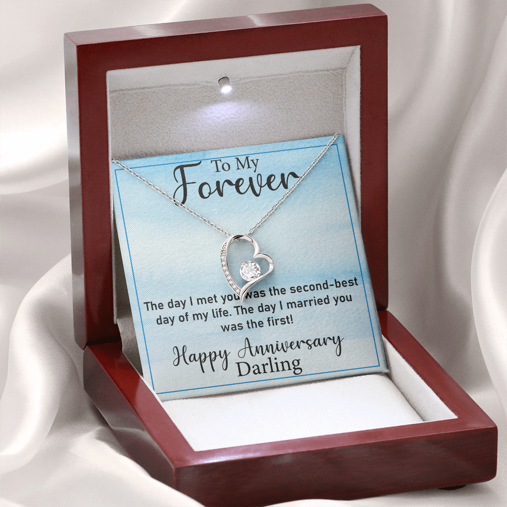Thoughtful Gift for Wife – Forever Love Necklace, A Unique Jewelry Keepsake from Husband