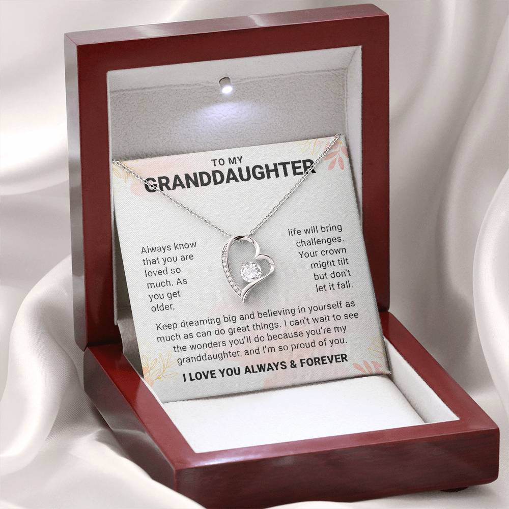 To My Granddaughter From Grandpa, Granddaughter Necklace Gift from Grandfather, Birthday, granddaughter wedding, granddaughter jewelry