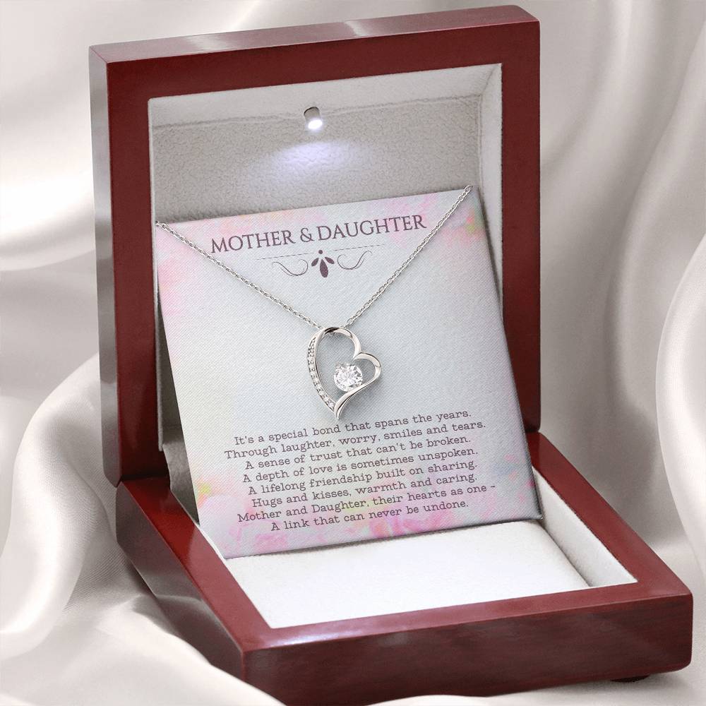 To My Daughter Necklace From Mom With Heartfelt Message & Elegant Box, Mother Daughter Necklace, Mother To Daughter Gifts From Mom, Birthday Gifts For Daughters Adult, Daughter Jewelry From Mom