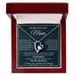 To My Mom - Thank You for Guiding Me Through All of This - Forever Love Necklace