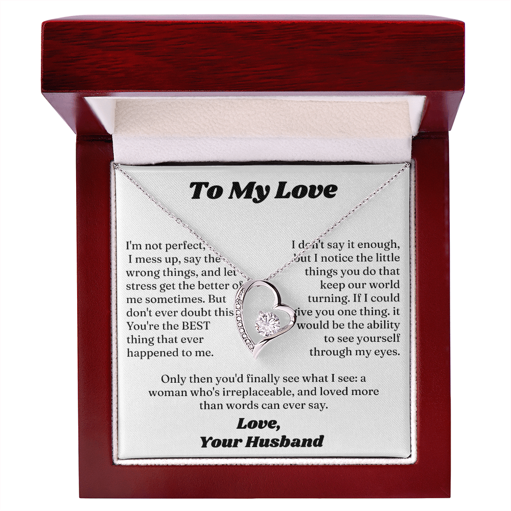Forever Love Necklace Form Lover Husband for My Sweet Heart