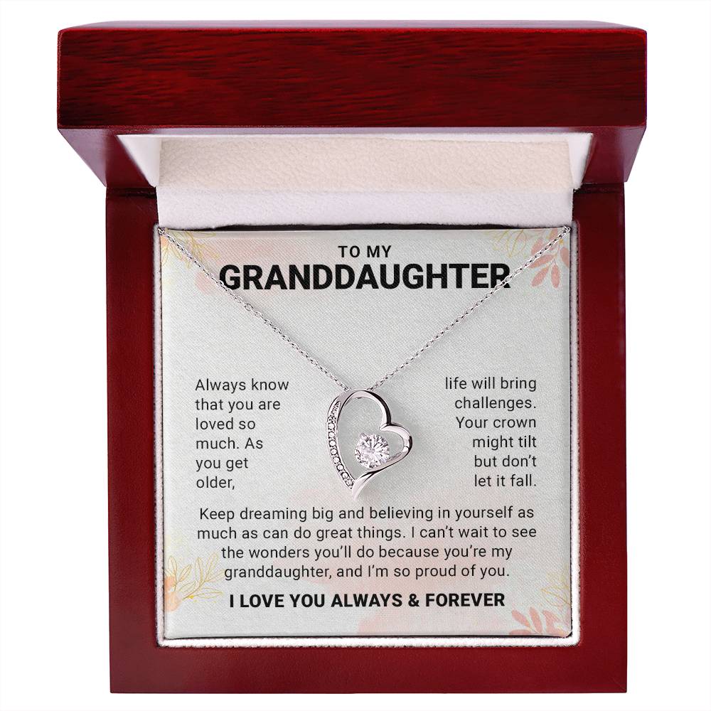 To My Granddaughter From Grandpa - My Love For You Is Forever & Always