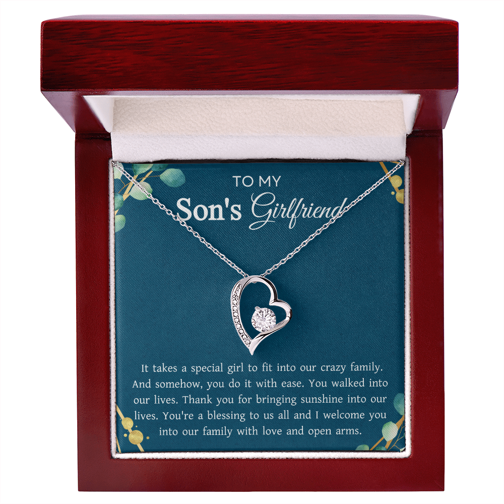 To My Son's Girlfriend Gift for Mother's Day Birthday Women's Day Jewelry