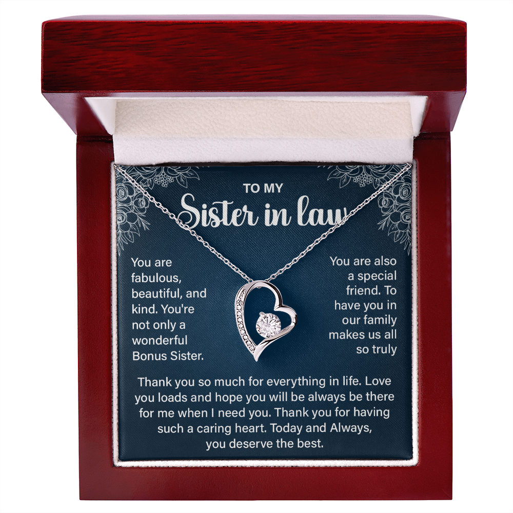 Sister-in-law - Today and Always You Deserve the Best - Forever Love Necklace