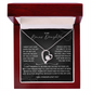 To My Beautiful Bonus Daughter Necklace From Mom & Dad With Message Card