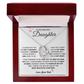 To My Daughter Necklace From Mom Dad - Mother's Day Jewelry With Gift Box