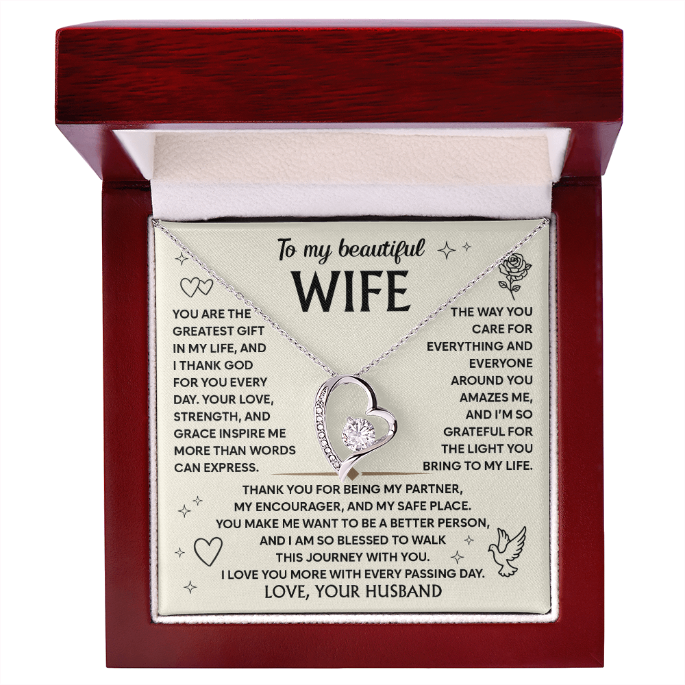 Wife Necklace From Husband to My Wife Soulmate Necklace for Women
