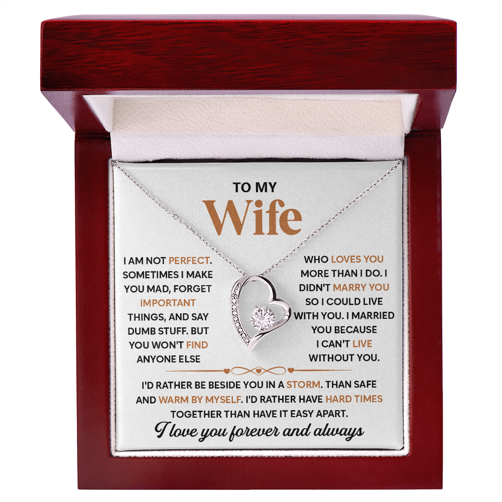 To My Beautiful Wife, I Love Spending Time With You - Forever Necklace
