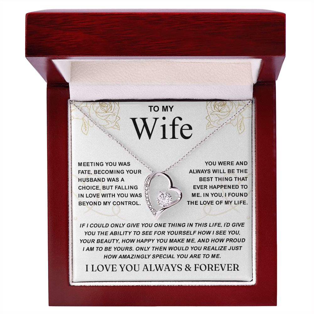 To My Wife Necklace, Soulmate Necklace for Women, Valentine Gifts