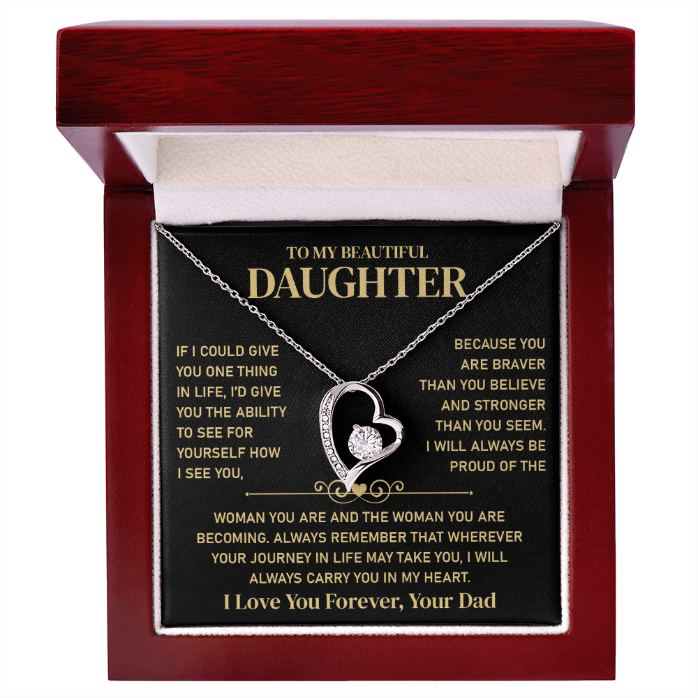 To My Beautiful Daughter - Jewelry Gift From Her Parents With Gift Box