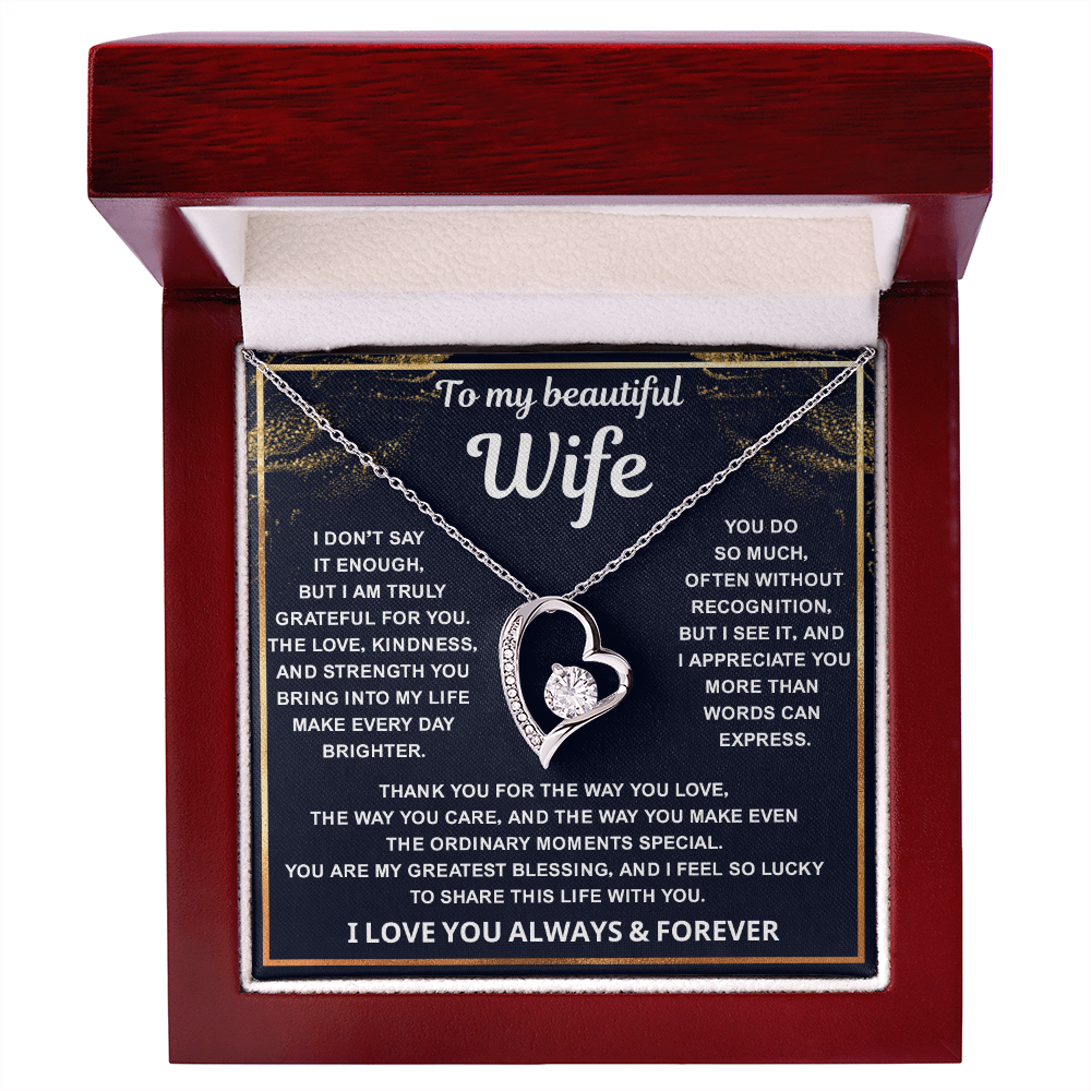 To My Amazing Wife – Every Beat of My Heart Whisper Your Name - Jewelry for Her