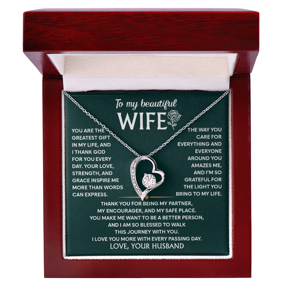 Wife Necklace From Husband to My Wife Soulmate  Jewelry for Women