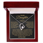 To My Beautiful Daughter | Never Forget That I Love You | Forever Love Necklace