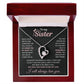 Sister Necklace With Message Card Gift From Brother & Sister