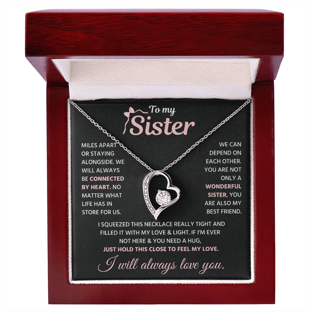 Sister Necklace With Message Card Gift From Brother & Sister