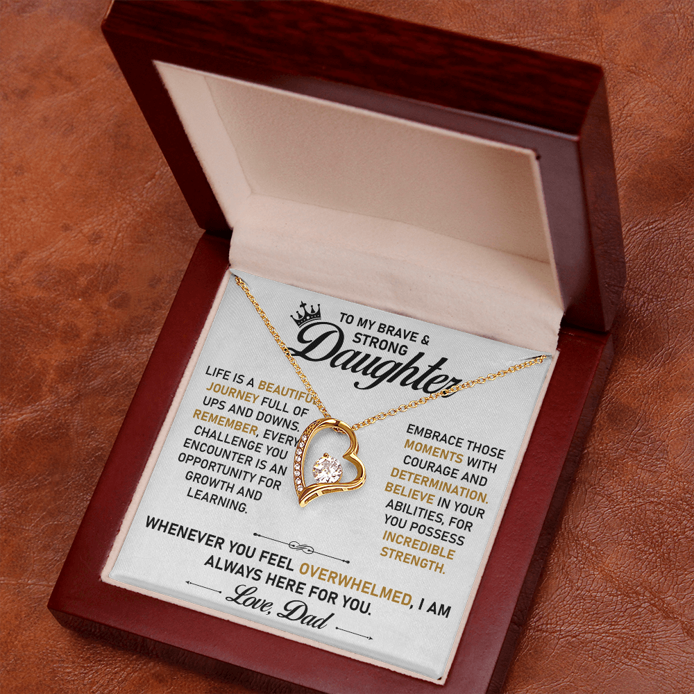 To My Daughter Necklace – Sentimental Jewelry from Dad, A Symbol of Endless Love