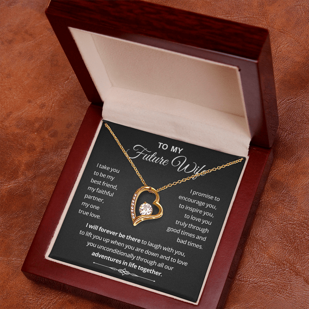 Necklace Gifts for Future Wife From Future Husband, Sentimental Jewelry Gift for Her