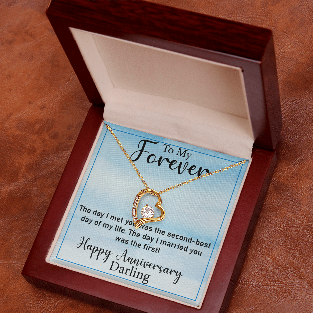 Thoughtful Gift for Wife – Forever Love Necklace, A Unique Jewelry Keepsake from Husband