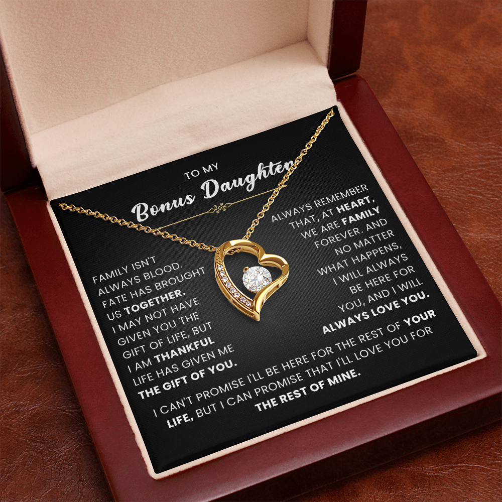 Bonus Daughter Gifts From Stepdad Stepmom With Heartfelt Message & Gift Box