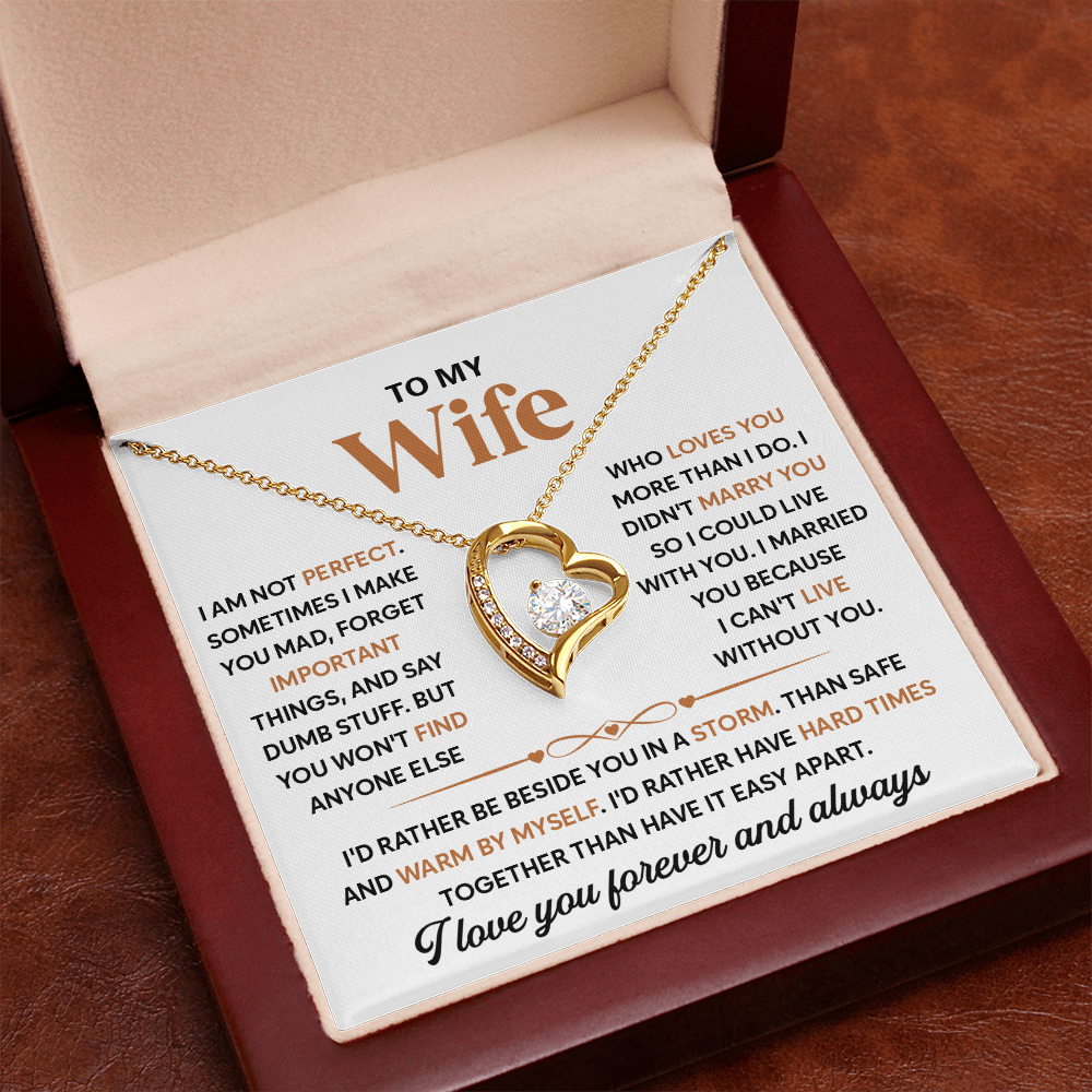To My Beautiful Wife, I Love Spending Time With You - Forever Necklace