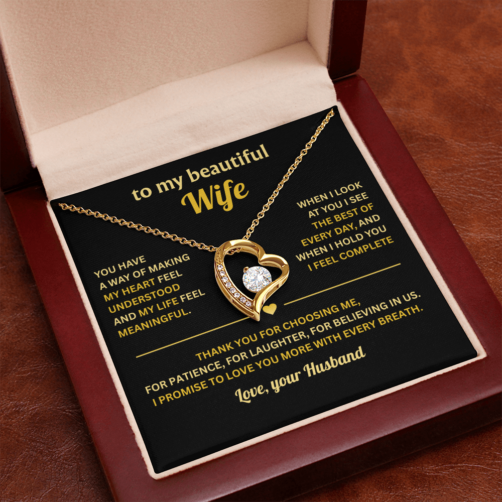 To My Wife - Falling in Love With You Was Beyond My Control - Necklace