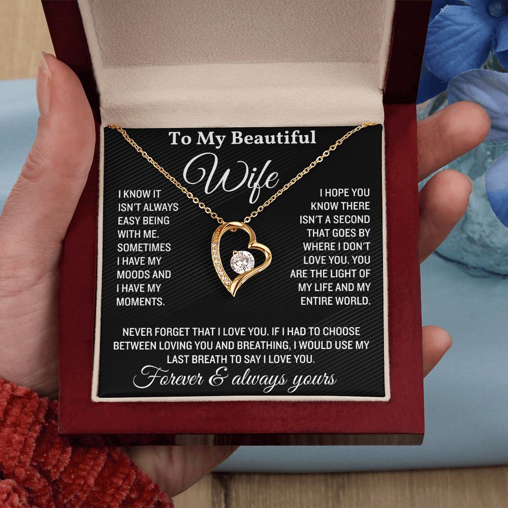 To My Wife Necklace Soulmate Necklace for Women, Valentine's Gifts