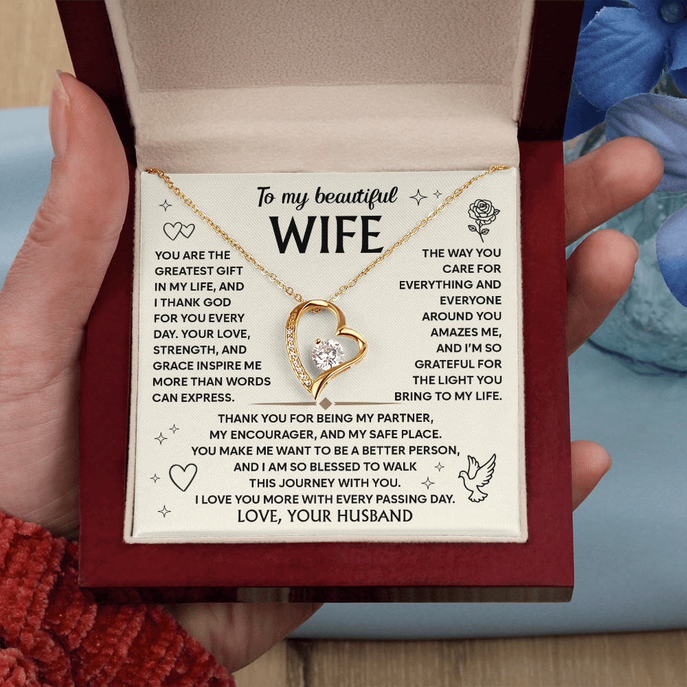 Wife Necklace From Husband to My Wife Soulmate Necklace for Women