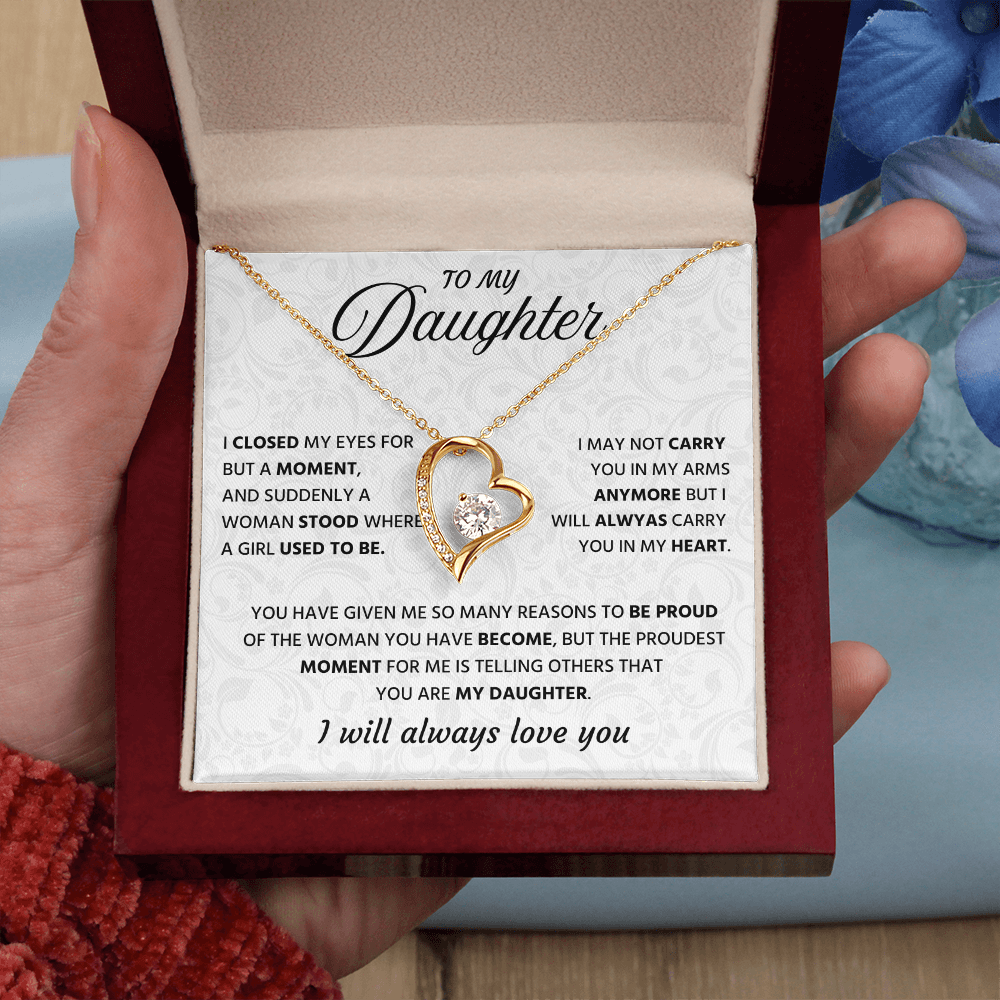 To My Wonderful Daughter Necklace Gift From Grandpa, It's a Special Bound