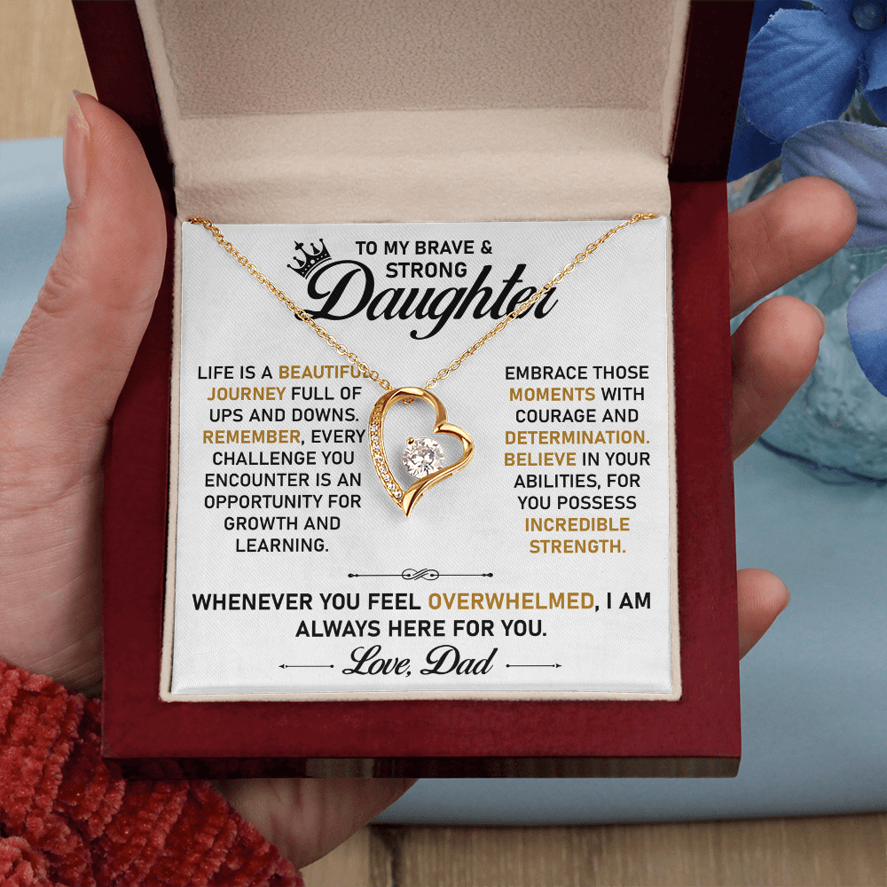 To My Daughter Necklace – Sentimental Jewelry from Dad, A Symbol of Endless Love