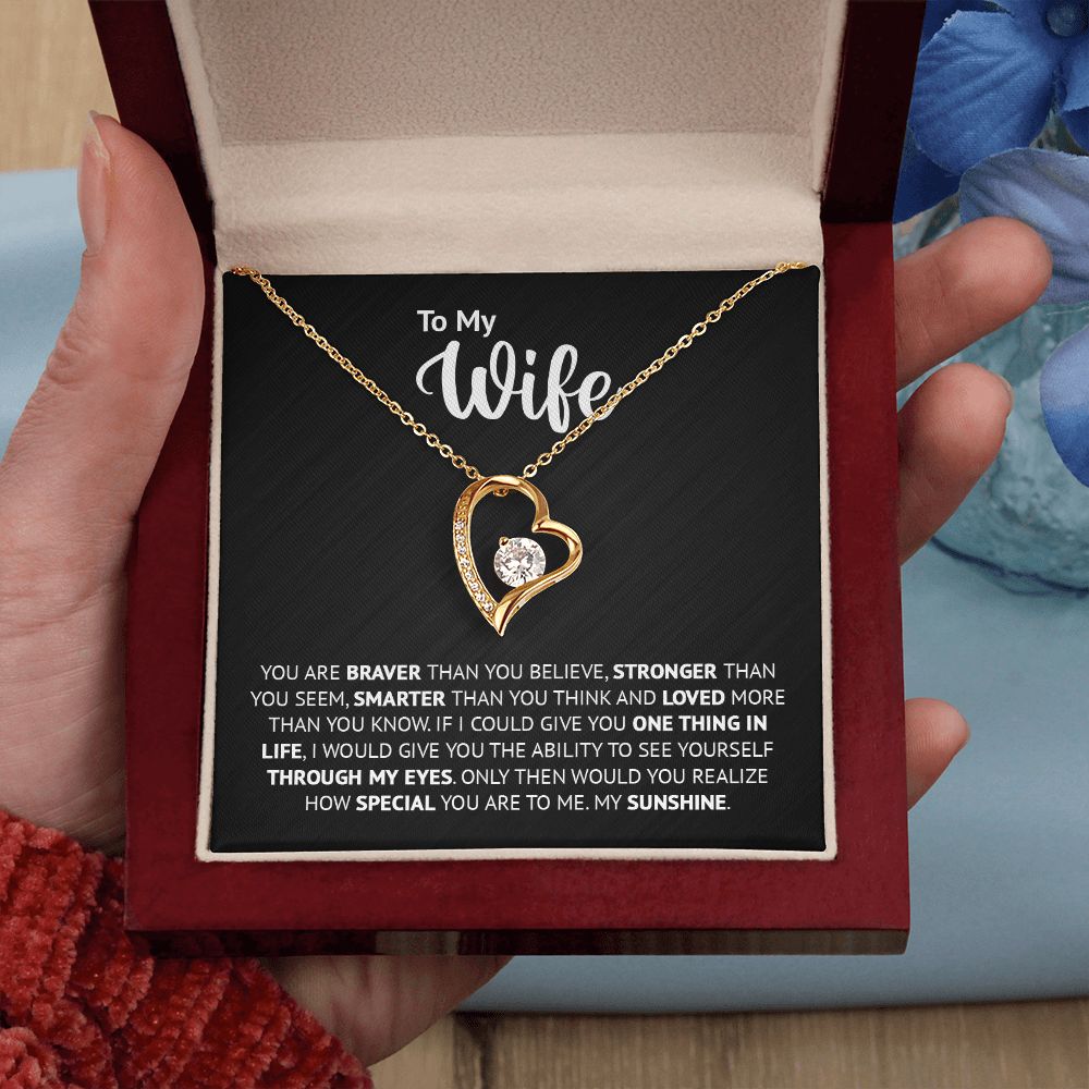 MY WIFE - HOW SPECIAL YOU ARE - FOREVER LOVE NECKLACE