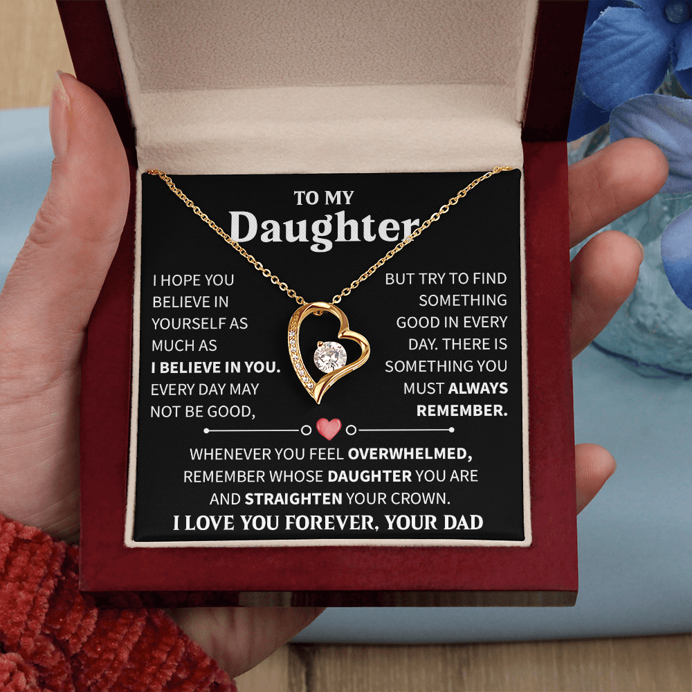To My Daughter - You Are the Best Part of My Life Story - Forever Love Necklace