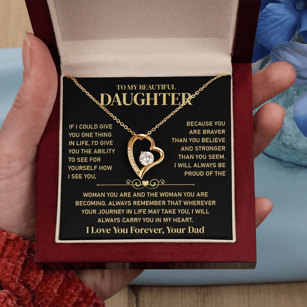To My Beautiful Daughter - Jewelry Gift From Her Parents With Gift Box