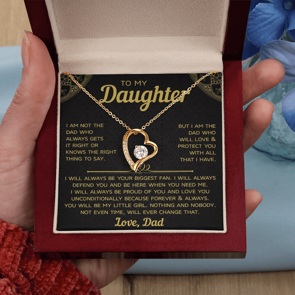 To My Daughter – Forever Love Necklace, A Timeless Gift from Dad