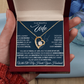 To My Wife Forever Love Necklace With Heartfelt Message & Gift Box
