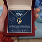 To My Wonderful Wife –  My Every Tomorrow is Beautiful Because of You - Necklace