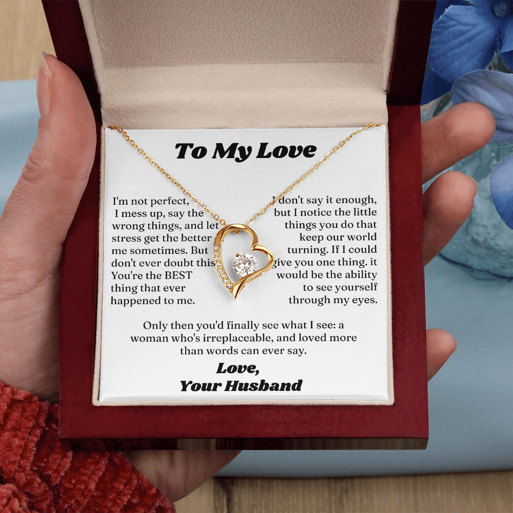 Forever Love Necklace Form Lover Husband for My Sweet Heart