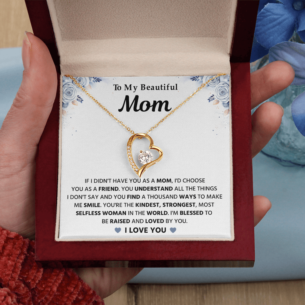 To My Mom - Happy Mothers Day - Love Knot Necklace