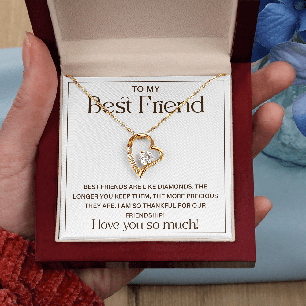 Best Friend Birthday Gifts for Women - Forever Love Necklace With Gift Box