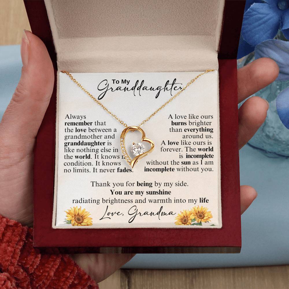 To My Granddaughter - I'm Always Right There in Your Heart