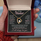 Sister Necklace With Message Card Gift From Brother & Sister