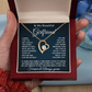 To My Girlfriend Forever Love Necklace With Message Card & Gift Box