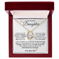 To My Daughter Necklace From Mom Dad - Mother's Day Jewelry With Gift Box