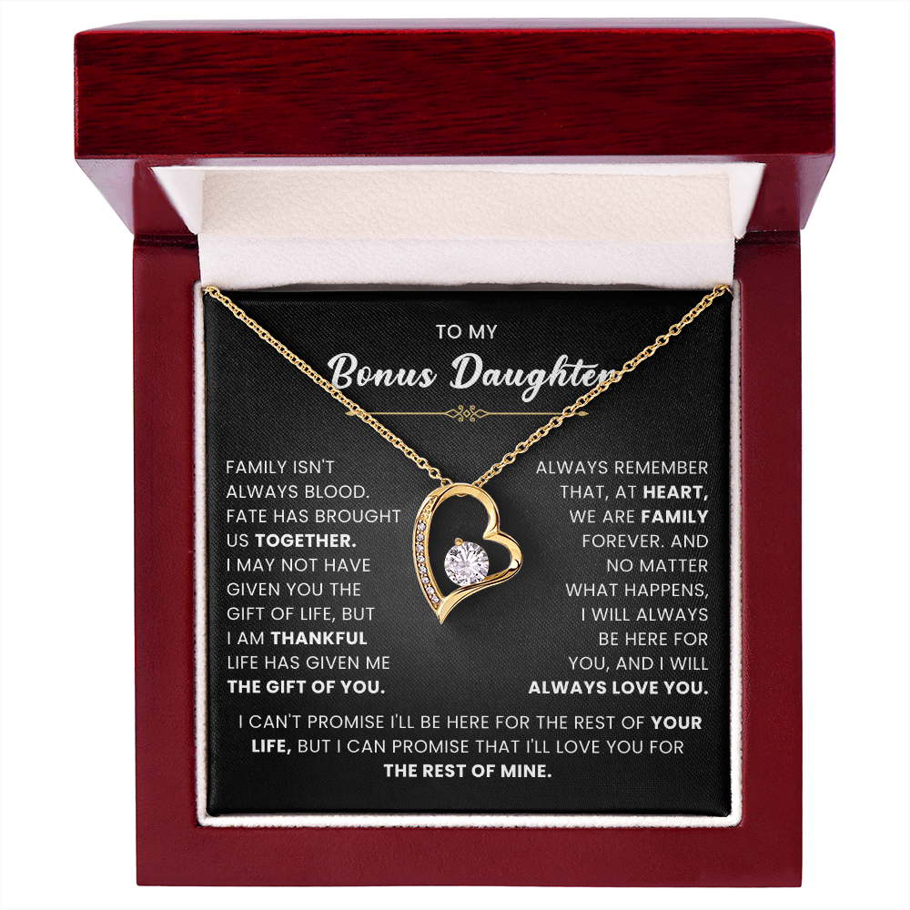 Bonus Daughter Gifts From Stepdad Stepmom With Heartfelt Message & Gift Box