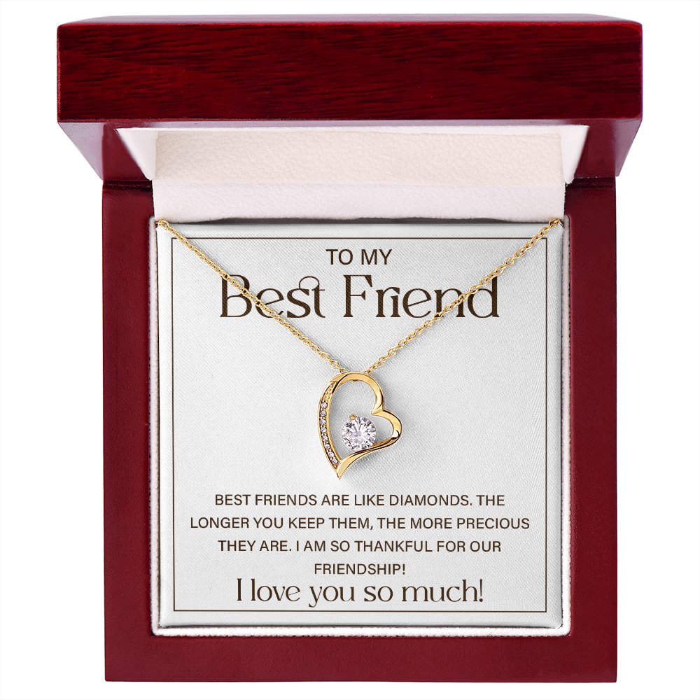 Best Friend Birthday Gifts for Women - Forever Love Necklace With Gift Box