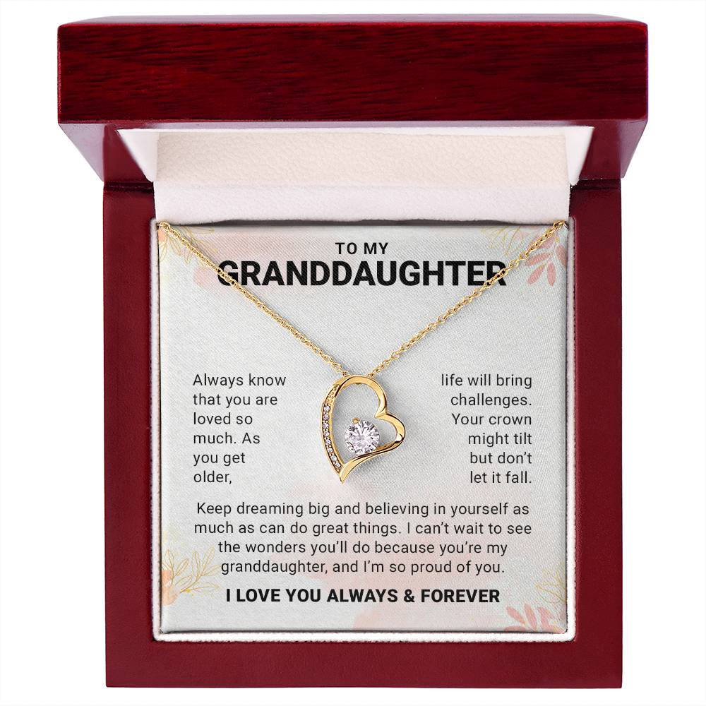To My Granddaughter From Grandpa - My Love For You Is Forever & Always