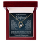 To My Girlfriend Forever Love Necklace With Message Card & Gift Box