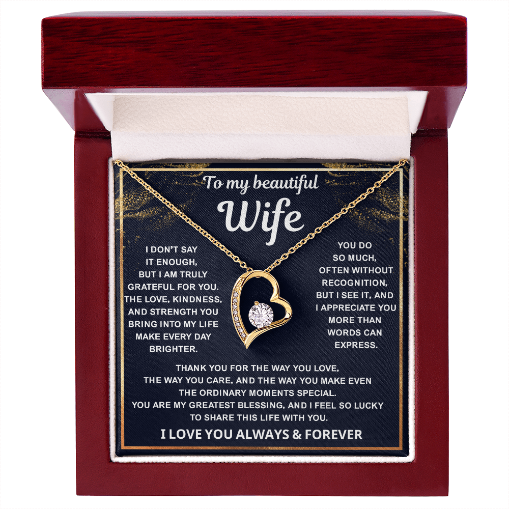 To My Amazing Wife – Every Beat of My Heart Whisper Your Name - Jewelry for Her
